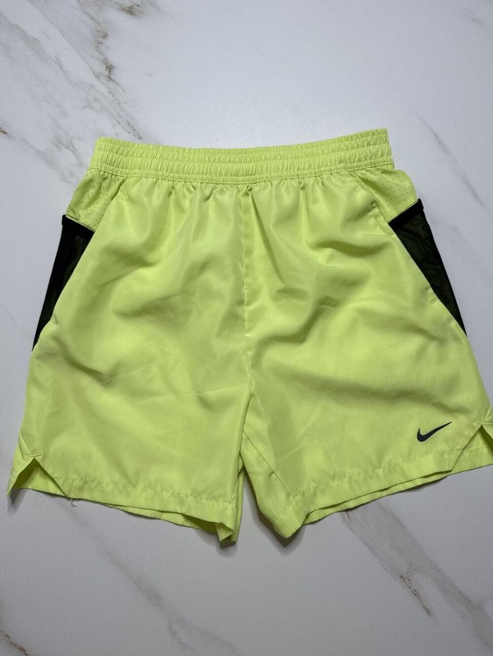 Nike Woven Bright Yellow Running Shorts - Boys L